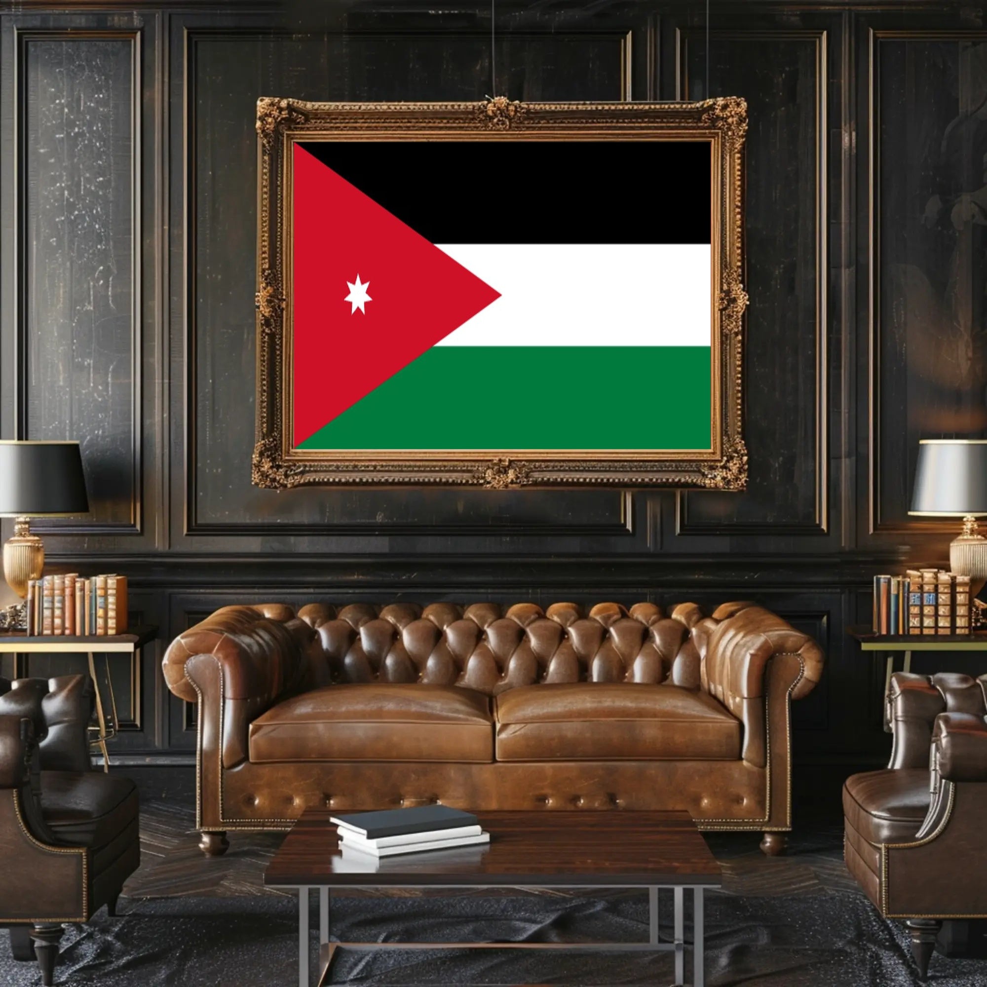 Flag of Jordan Patriotic Country Flag Poster PosterGoat