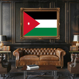 Flag of Jordan Patriotic Country Flag Poster PosterGoat