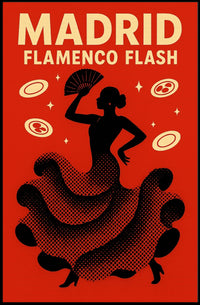 Flamenco Dance Captured in Madrid Cultural or Heritage Poster PosterGoat