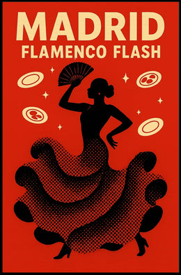 Flamenco Dance Captured in Madrid Cultural or Heritage Poster PosterGoat