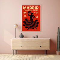 Flamenco Dance Captured in Madrid Cultural or Heritage Poster PosterGoat