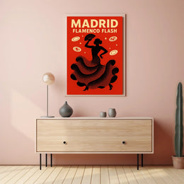 Flamenco Dance Captured in Madrid Cultural or Heritage Poster PosterGoat
