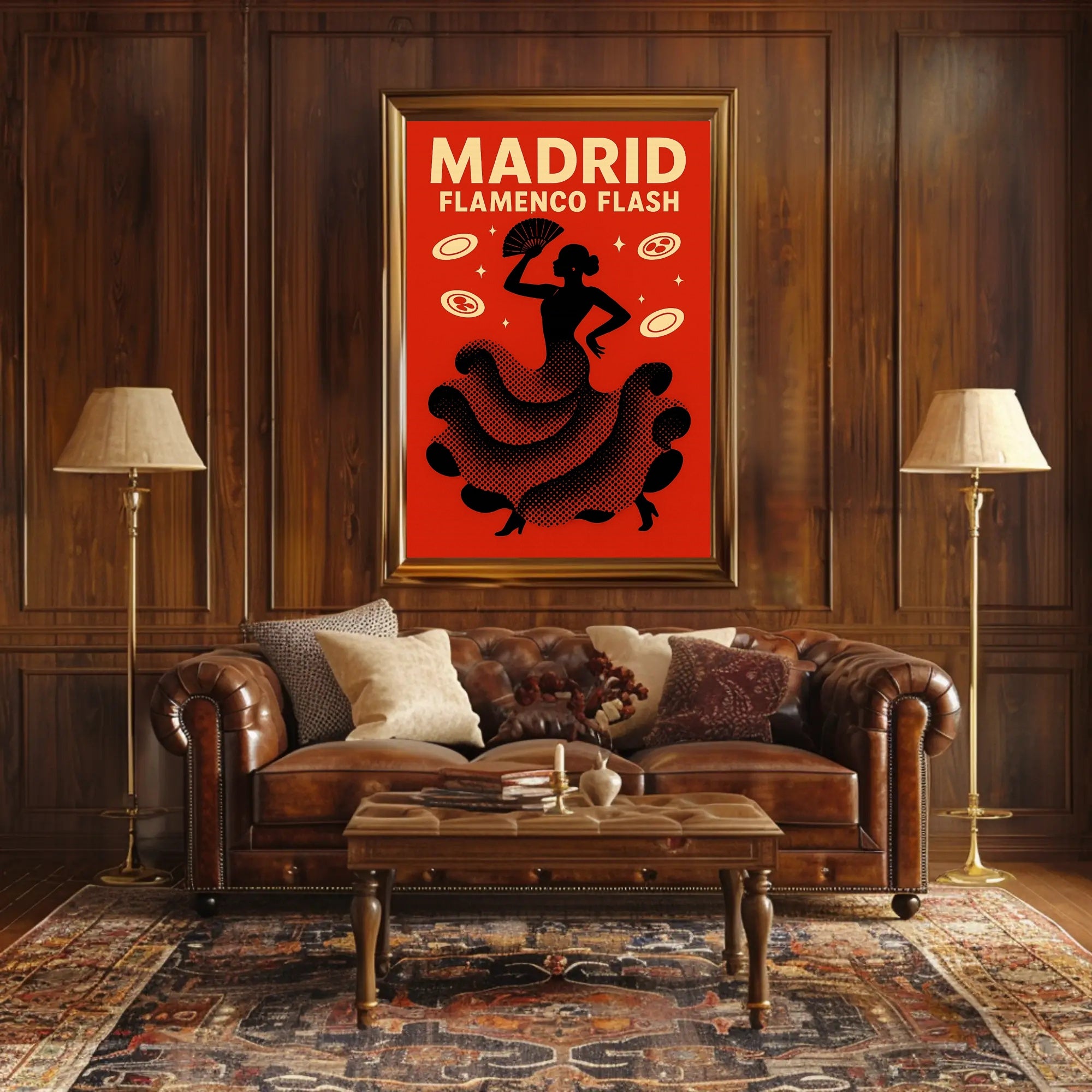 Flamenco Dance Captured in Madrid Cultural or Heritage Poster PosterGoat