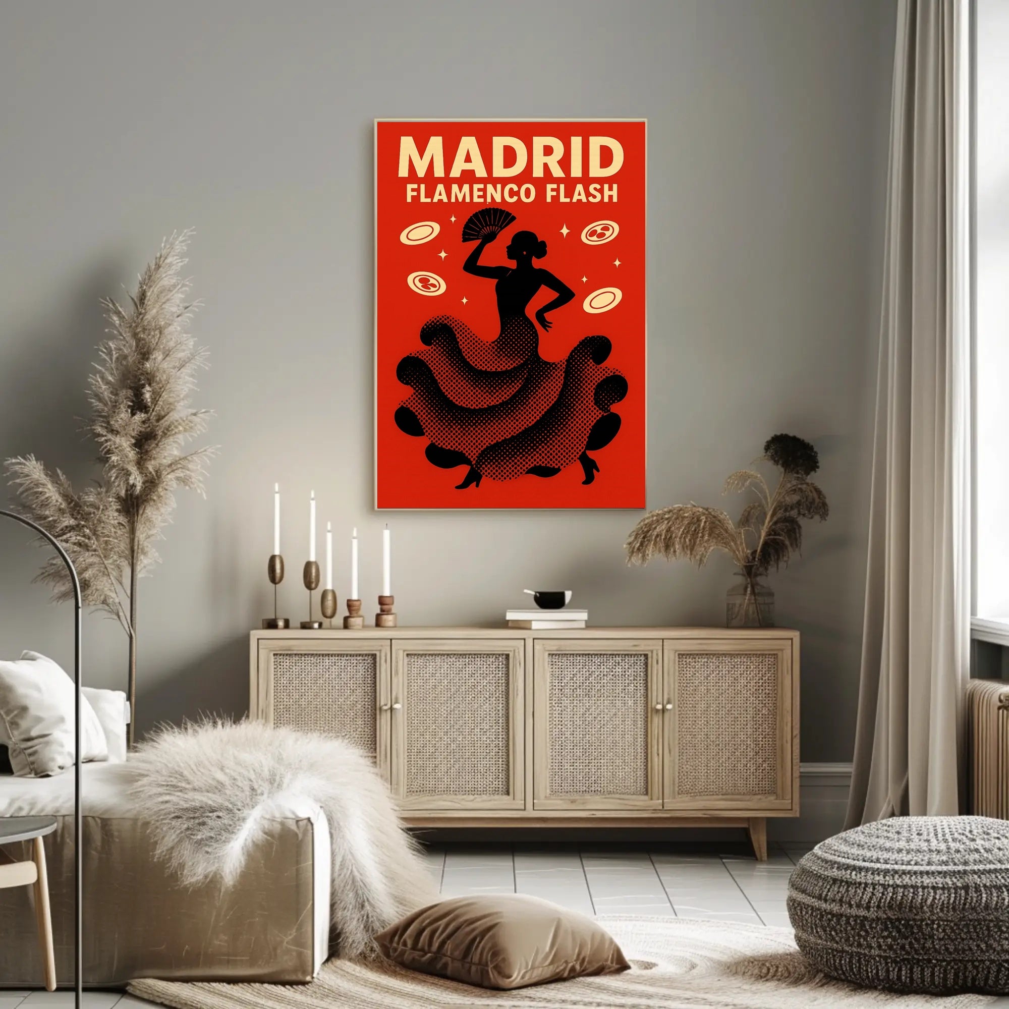 Flamenco Dance Captured in Madrid Cultural or Heritage Poster PosterGoat