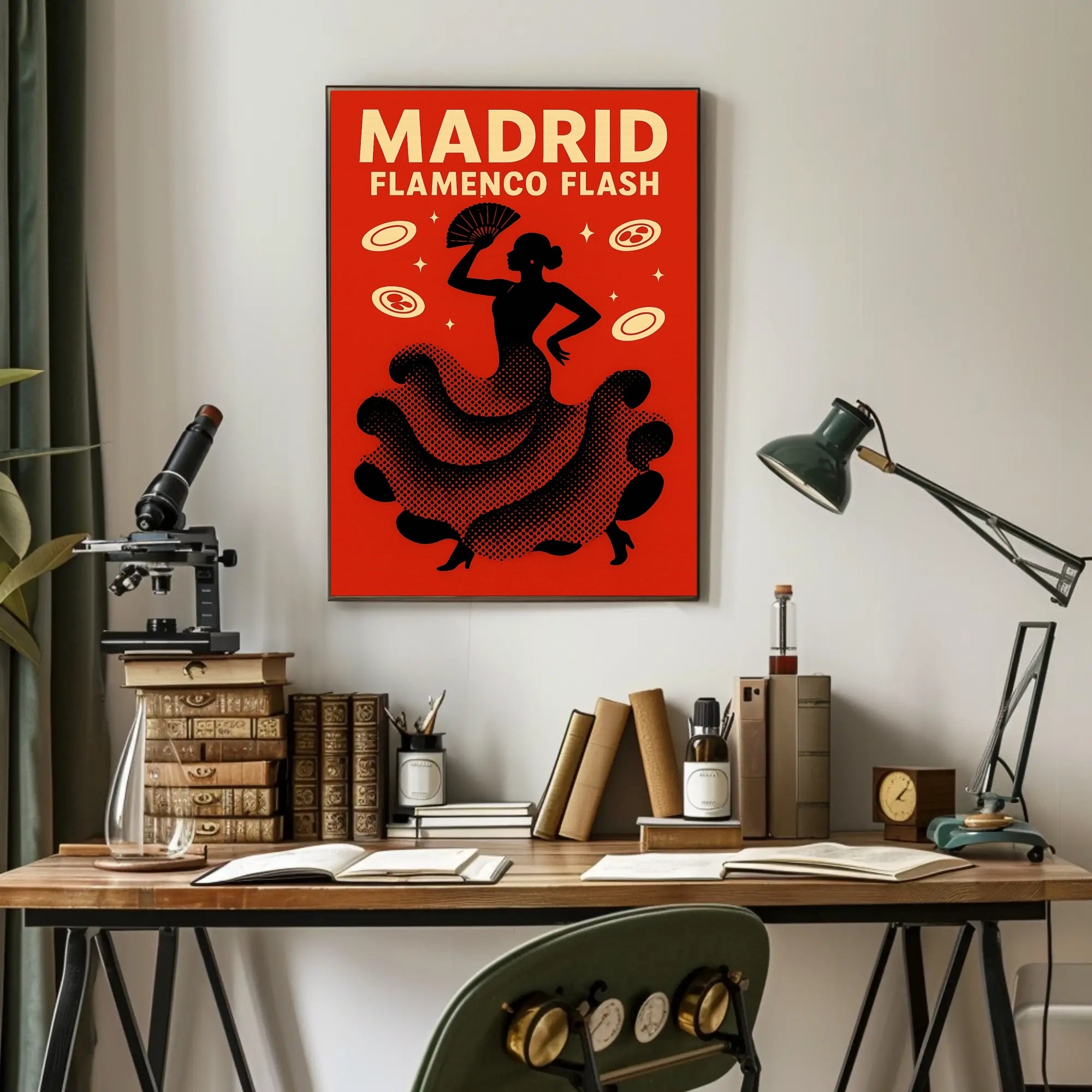 Flamenco Dance Captured in Madrid Cultural or Heritage Poster PosterGoat