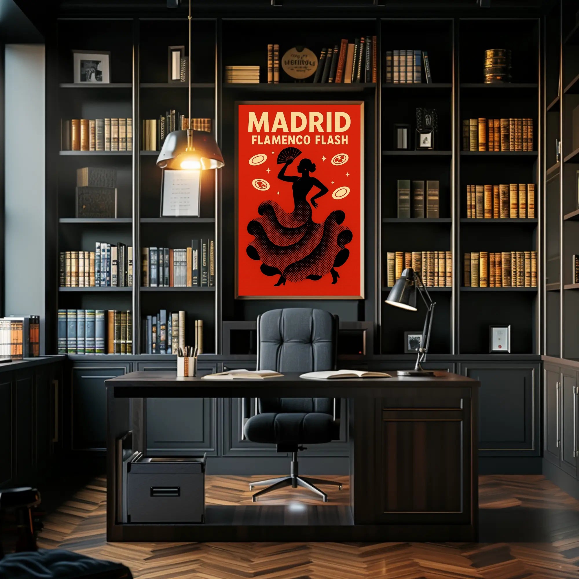 Flamenco Dance Captured in Madrid Cultural or Heritage Poster PosterGoat