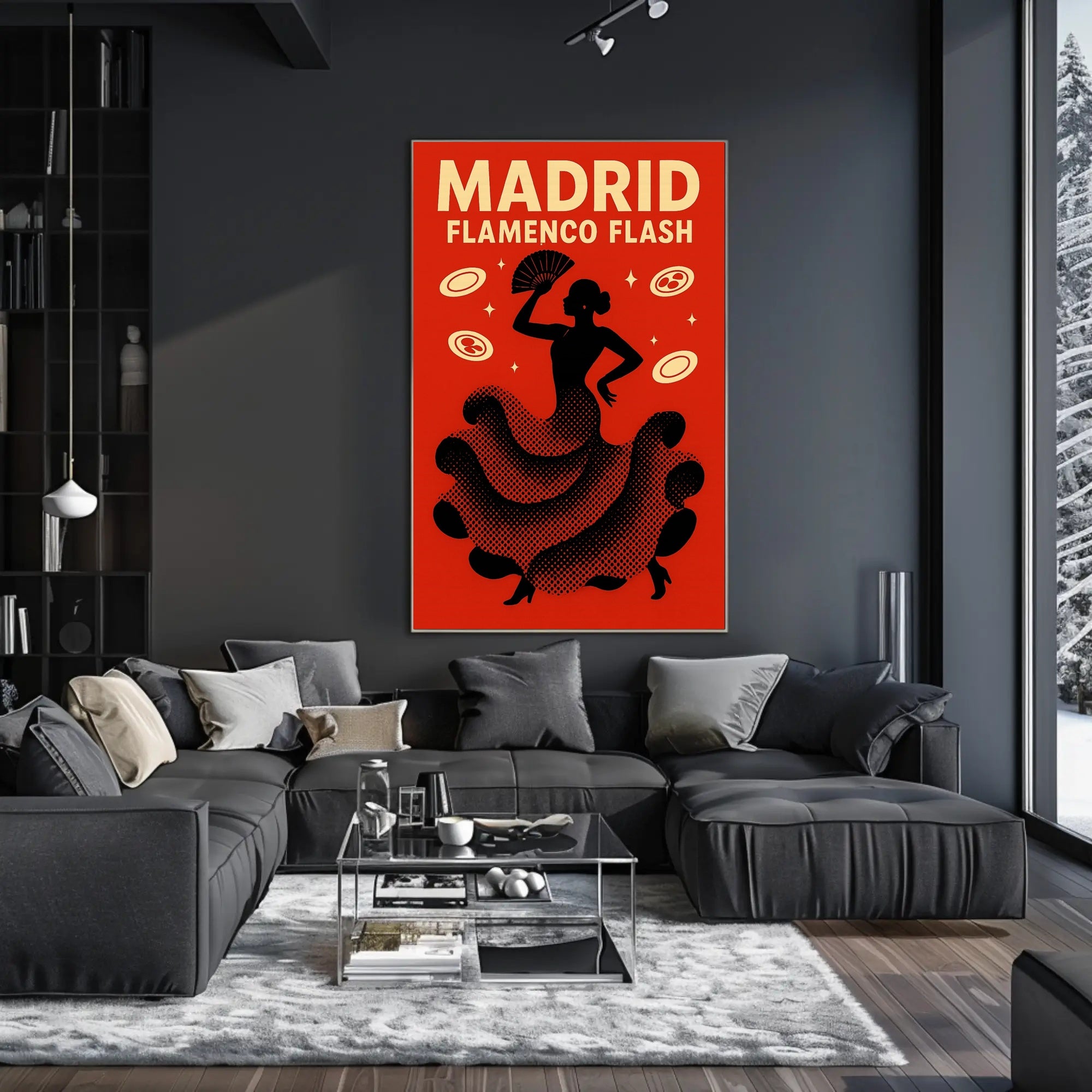 Flamenco Dance Captured in Madrid Cultural or Heritage Poster PosterGoat