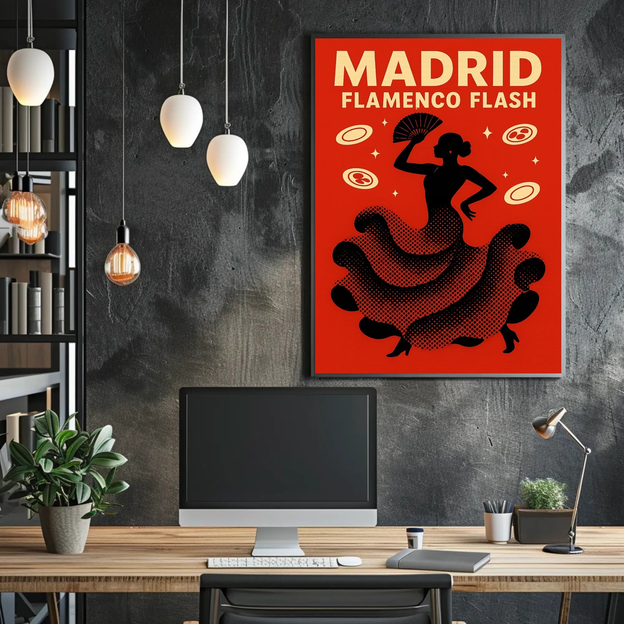 Flamenco Dance Captured in Madrid Cultural or Heritage Poster PosterGoat