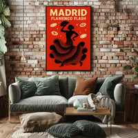 Flamenco Dance Captured in Madrid Cultural or Heritage Poster PosterGoat