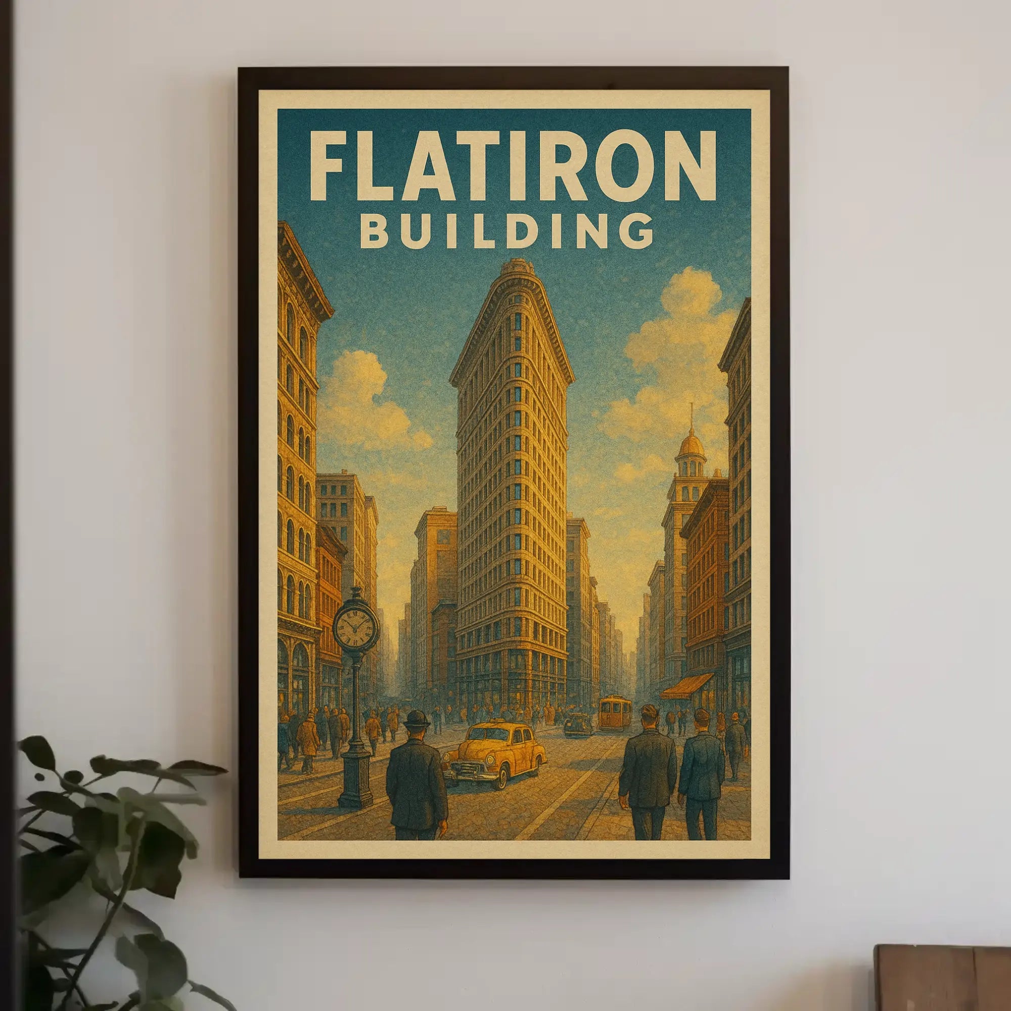 Flatiron Building Vintage New York City Travel Poster PosterGoat