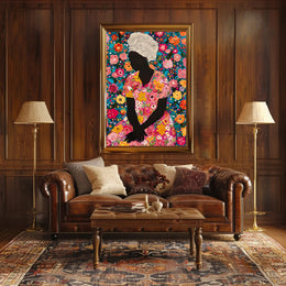Floral Serenity Celebration: Abstract or Artistic Poster PosterGoat