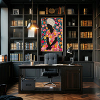 Floral Serenity Celebration: Abstract or Artistic Poster PosterGoat