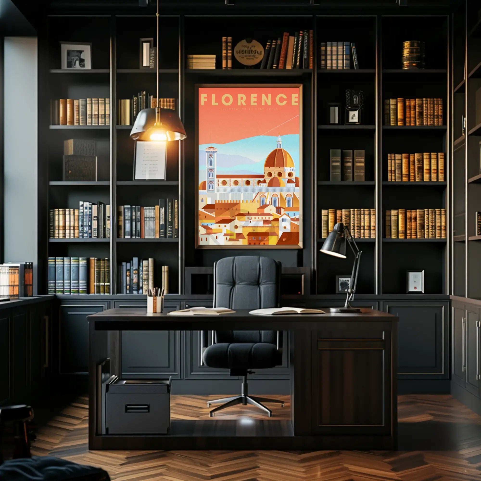 Florence Cathedral Architecture Art Poster PosterGoat