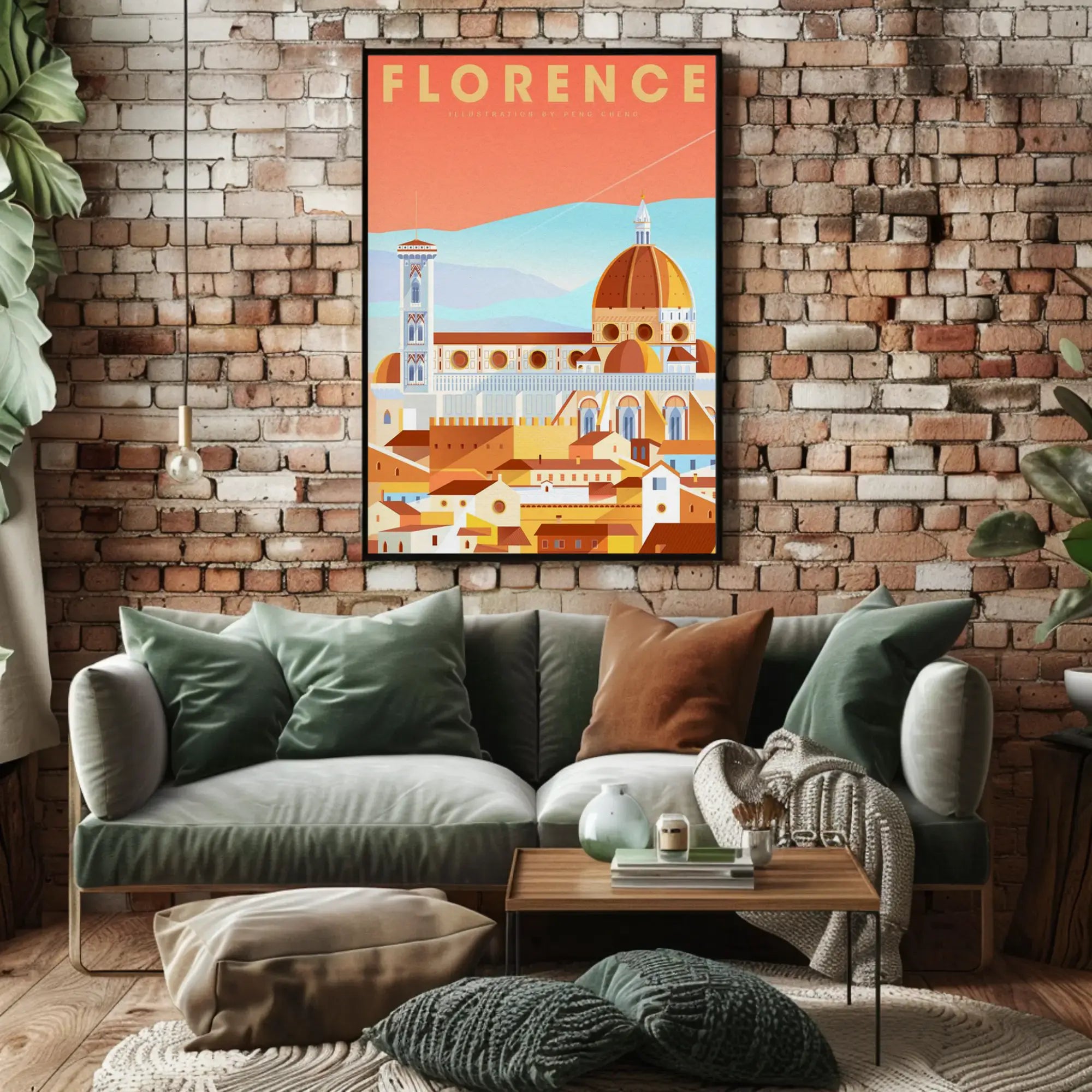 Florence Cathedral Architecture Art Poster PosterGoat
