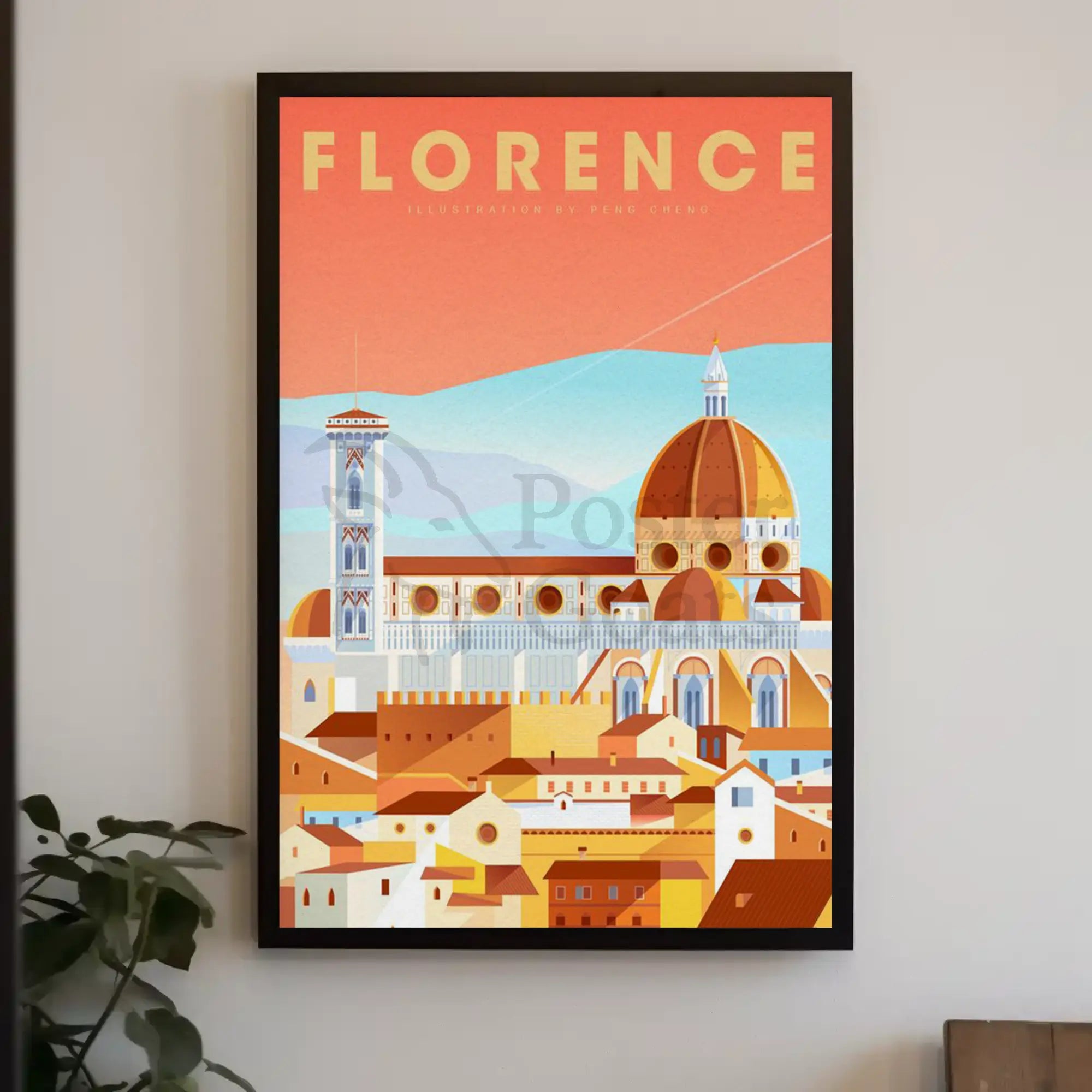 Florence Cathedral Architecture Art Poster PosterGoat