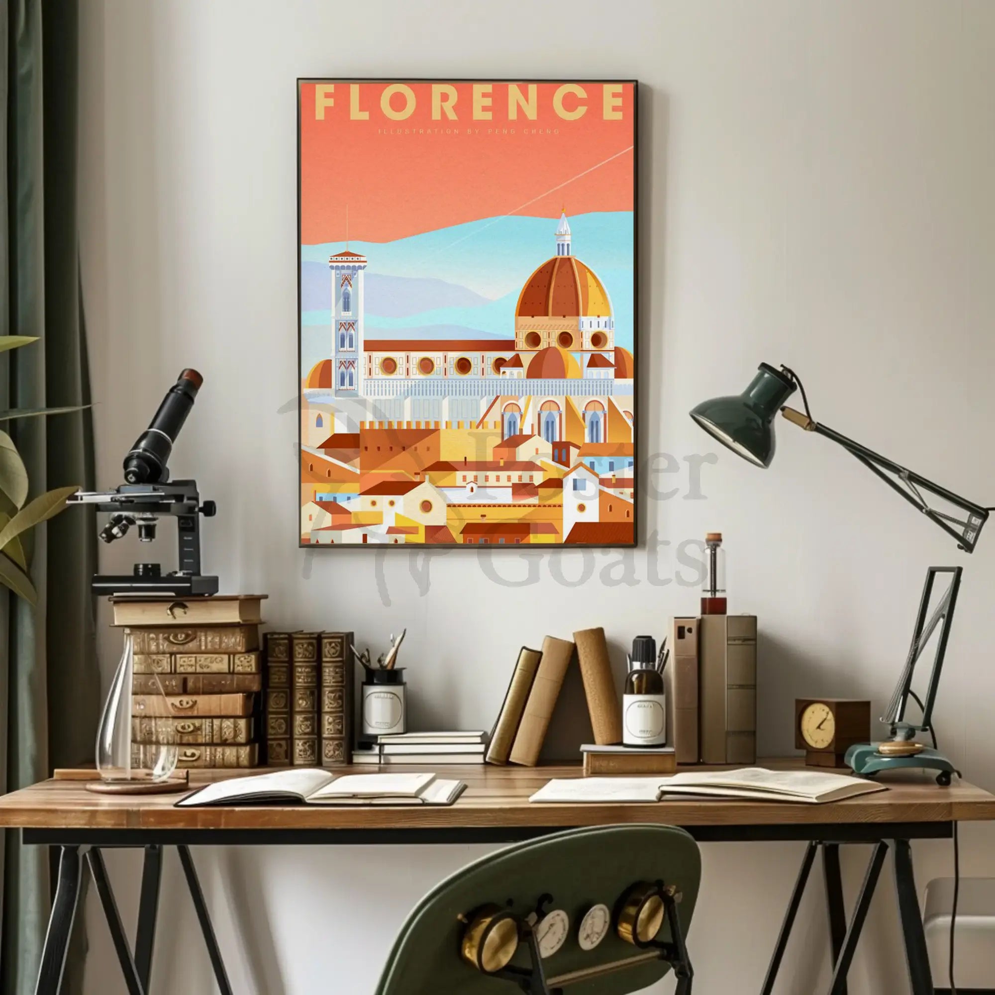 Florence Cathedral Architecture Art Poster PosterGoat
