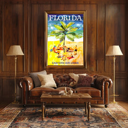Florida Beach Escape: Vintage Travel Poster PosterGoat