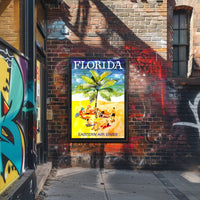 Florida Beach Escape: Vintage Travel Poster PosterGoat