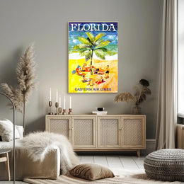 Florida Beach Escape: Vintage Travel Poster PosterGoat