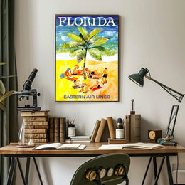 Florida Beach Escape: Vintage Travel Poster PosterGoat