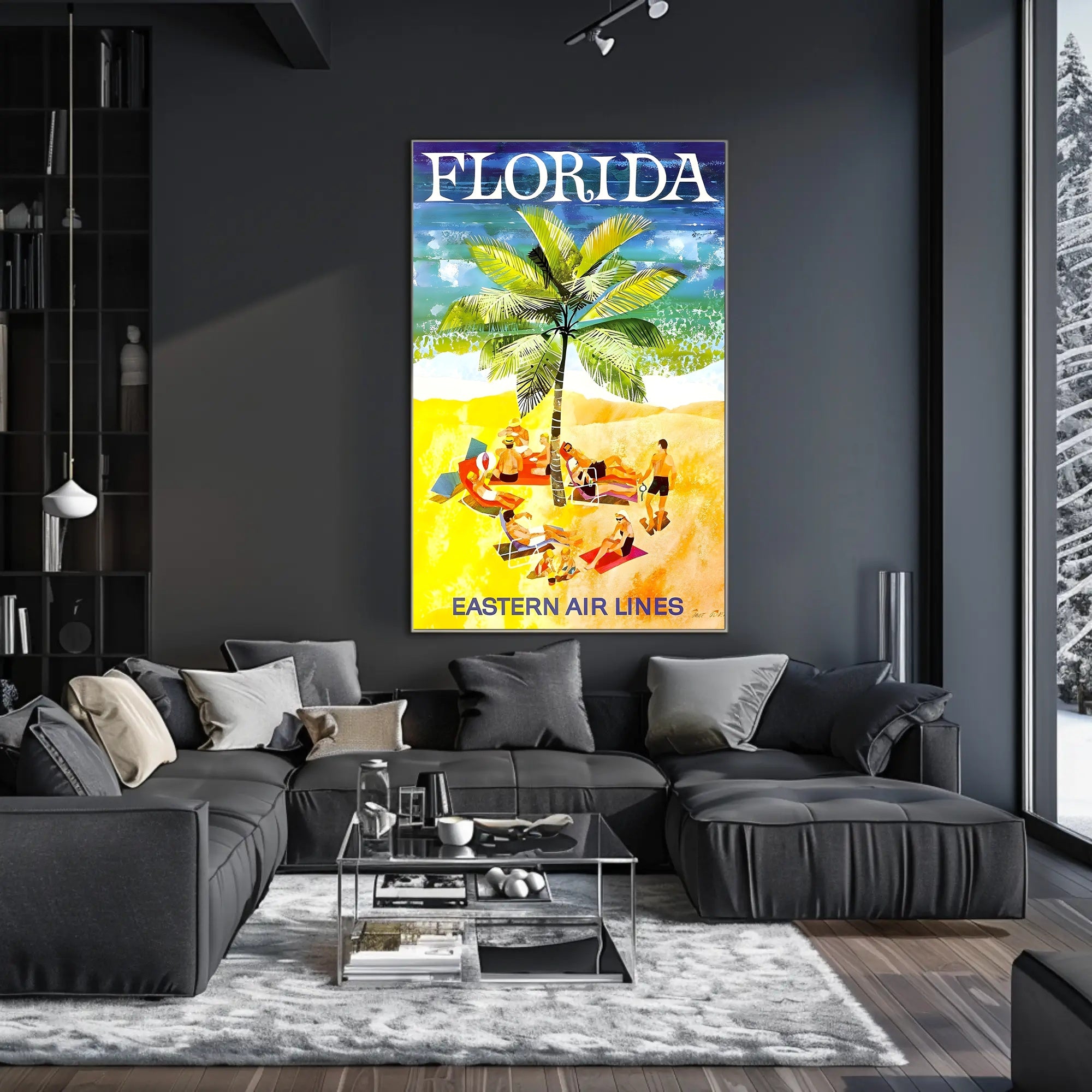 Florida Beach Escape: Vintage Travel Poster PosterGoat