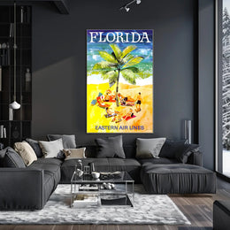 Florida Beach Escape: Vintage Travel Poster PosterGoat