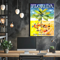 Florida Beach Escape: Vintage Travel Poster PosterGoat