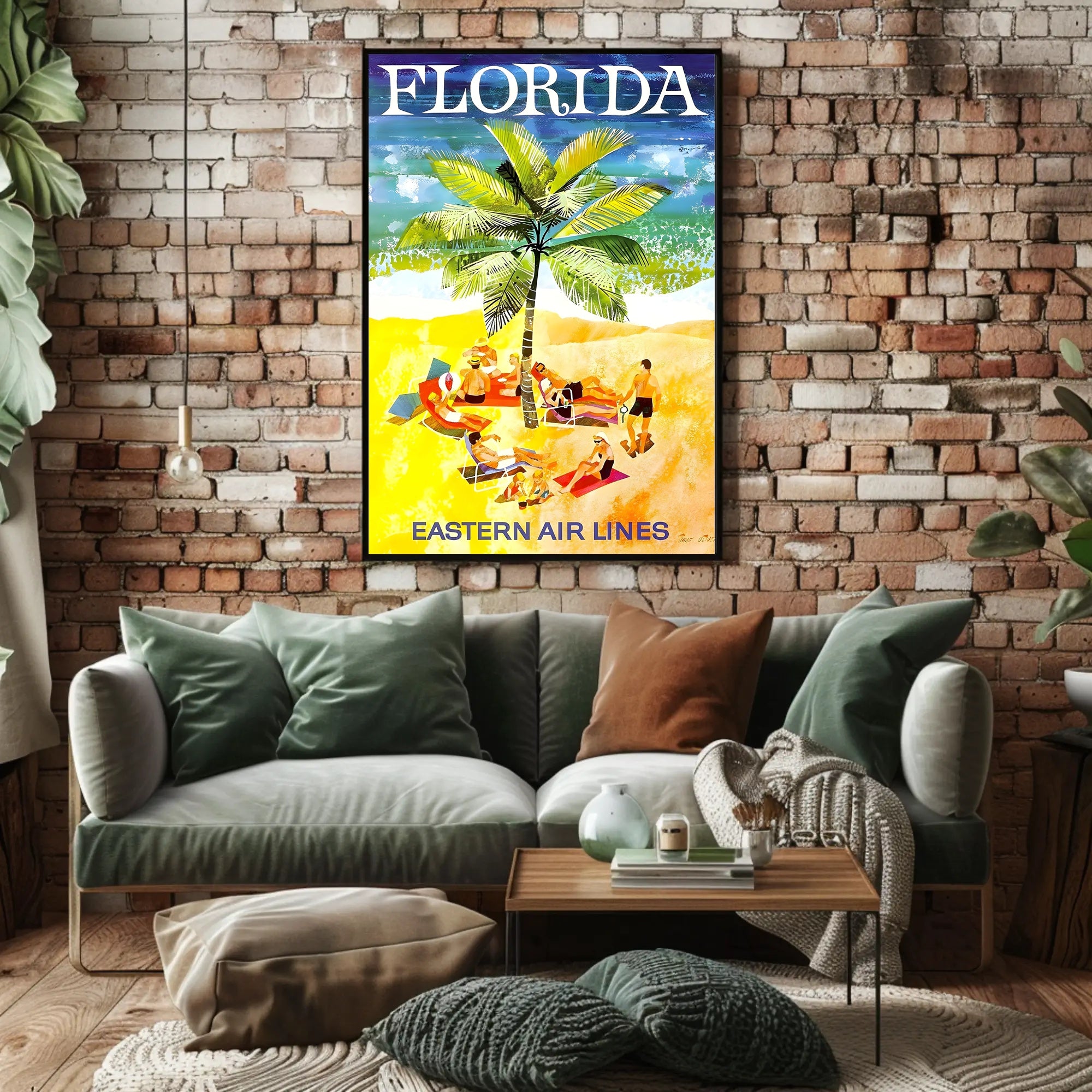Florida Beach Escape: Vintage Travel Poster PosterGoat