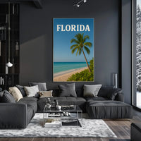 Florida Beach Retreat Vintage Travel Poster PosterGoat
