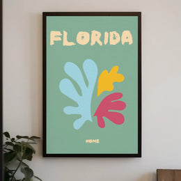 Florida Nature-Inspired Home Decor Abstract Artistic Poster PosterGoat