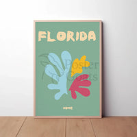 Florida Nature-Inspired Home Decor Abstract Artistic Poster PosterGoat