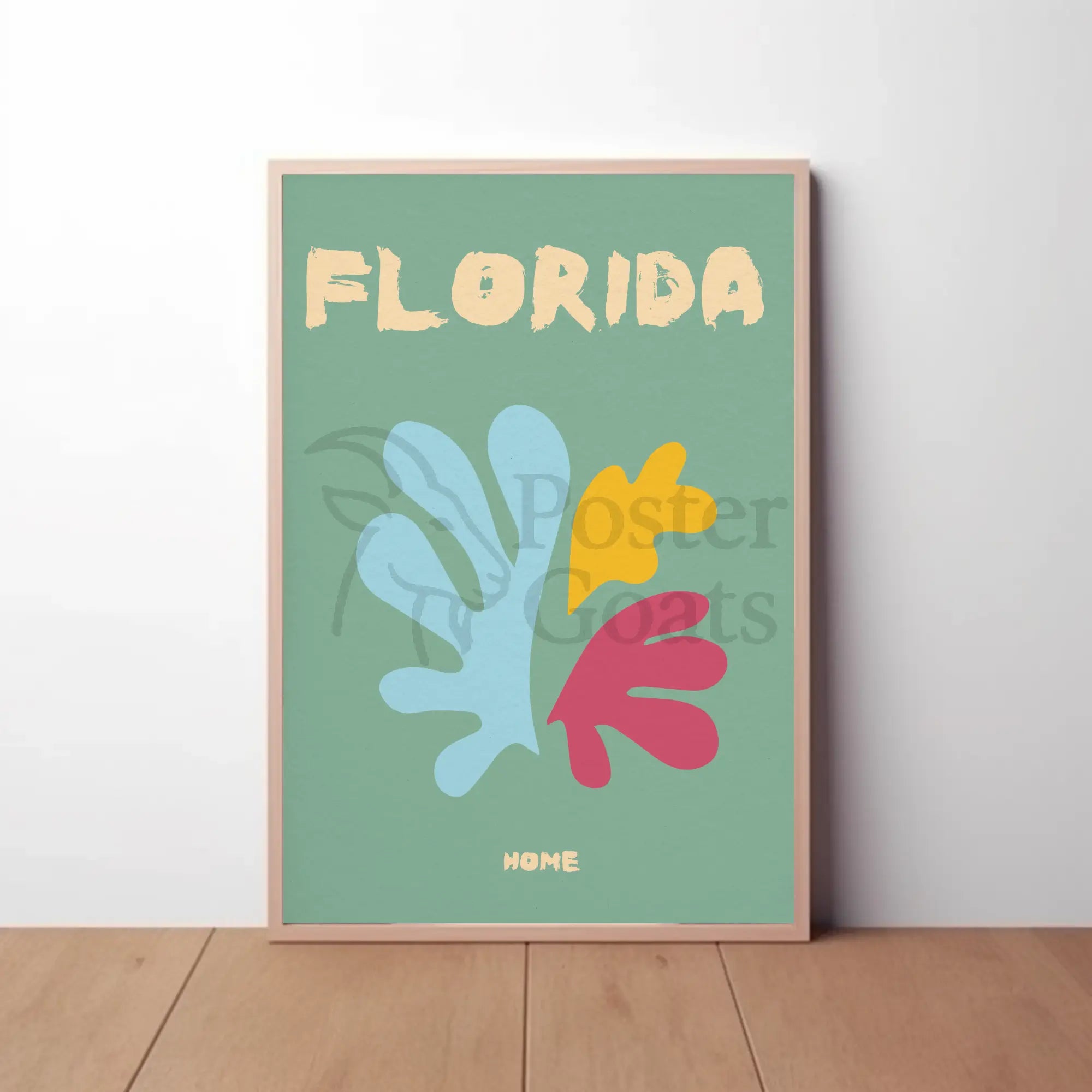 Florida Nature-Inspired Home Decor Abstract Artistic Poster PosterGoat