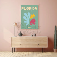 Florida Nature-Inspired Home Decor Abstract Artistic Poster PosterGoat