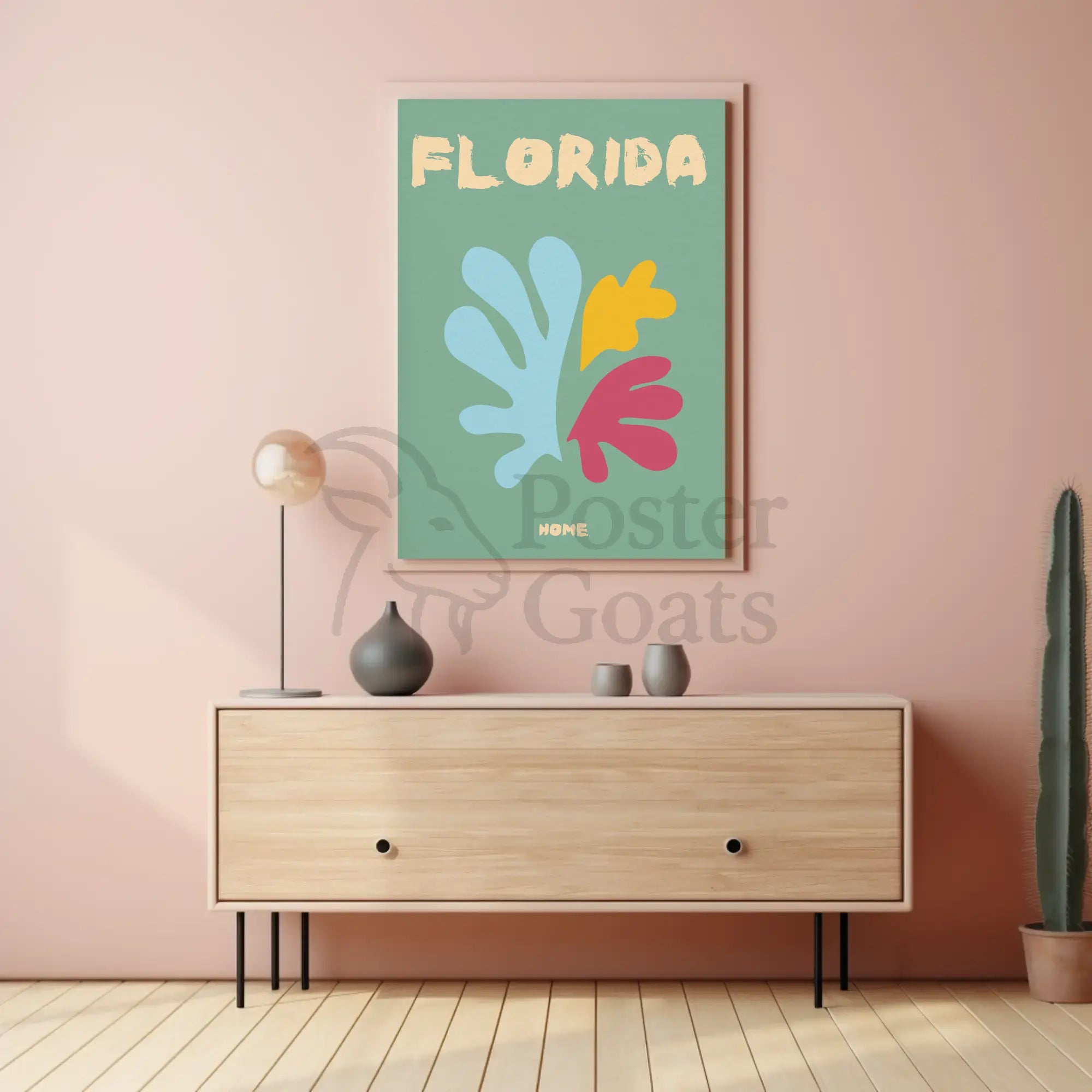 Florida Nature-Inspired Home Decor Abstract Artistic Poster PosterGoat