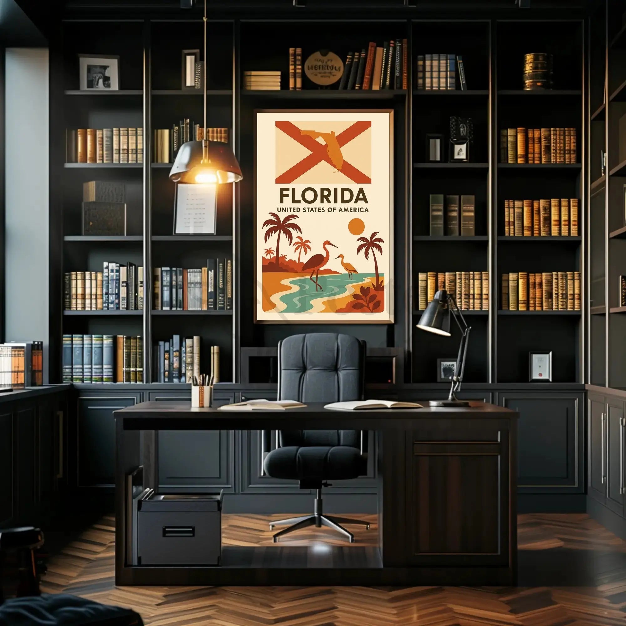 Florida Retro Travel Poster PosterGoat