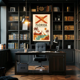 Florida Retro Travel Poster PosterGoat