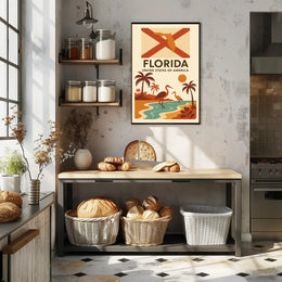 Florida Retro Travel Poster PosterGoat
