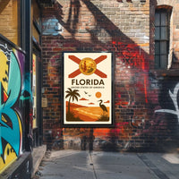 Florida Tropical Beauty Sunset Travel Poster PosterGoat