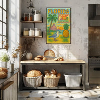 Florida Vintage Vibe Travel Poster PosterGoat