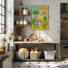 Florida Vintage Vibe Travel Poster PosterGoat