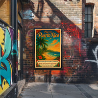 Fly To Puerto Rico Poster PosterGoat
