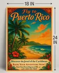 Fly To Puerto Rico Poster PosterGoat