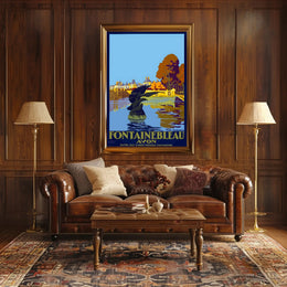 Fontainebleau Avon Vintage Travel Poster PosterGoat