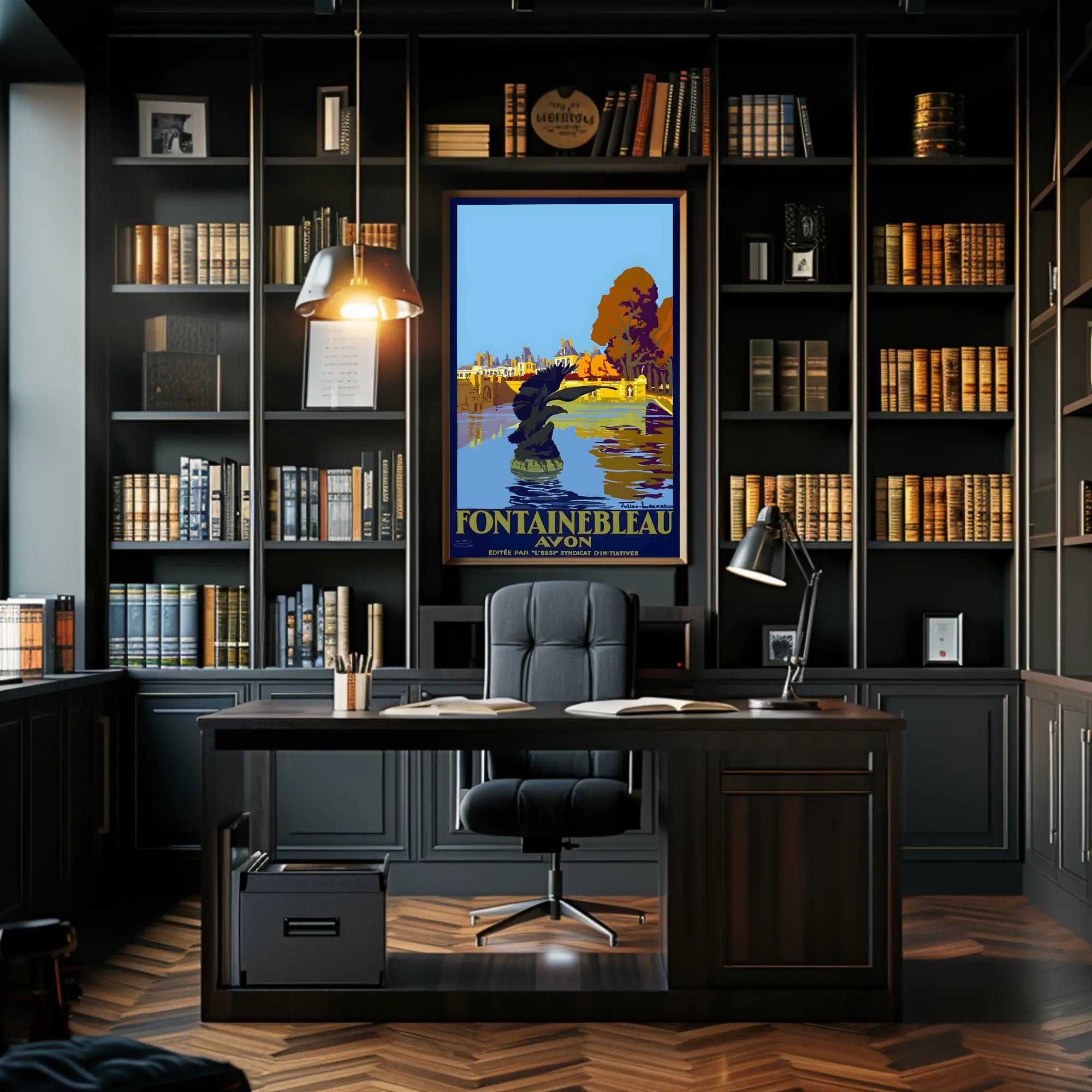 Fontainebleau Avon Vintage Travel Poster PosterGoat