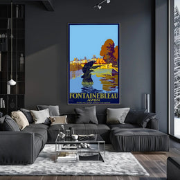 Fontainebleau Avon Vintage Travel Poster PosterGoat