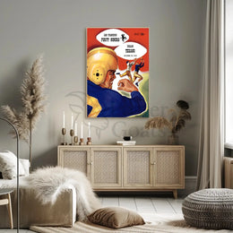 Football Showdown 1952 Vintage Sports Poster PosterGoat