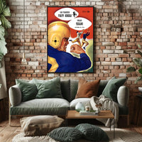 Football Showdown 1952 Vintage Sports Poster PosterGoat