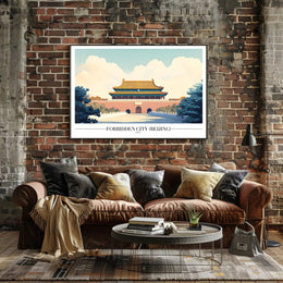 Forbidden City Serene Architecture Cultural or Heritage Poster PosterGoat