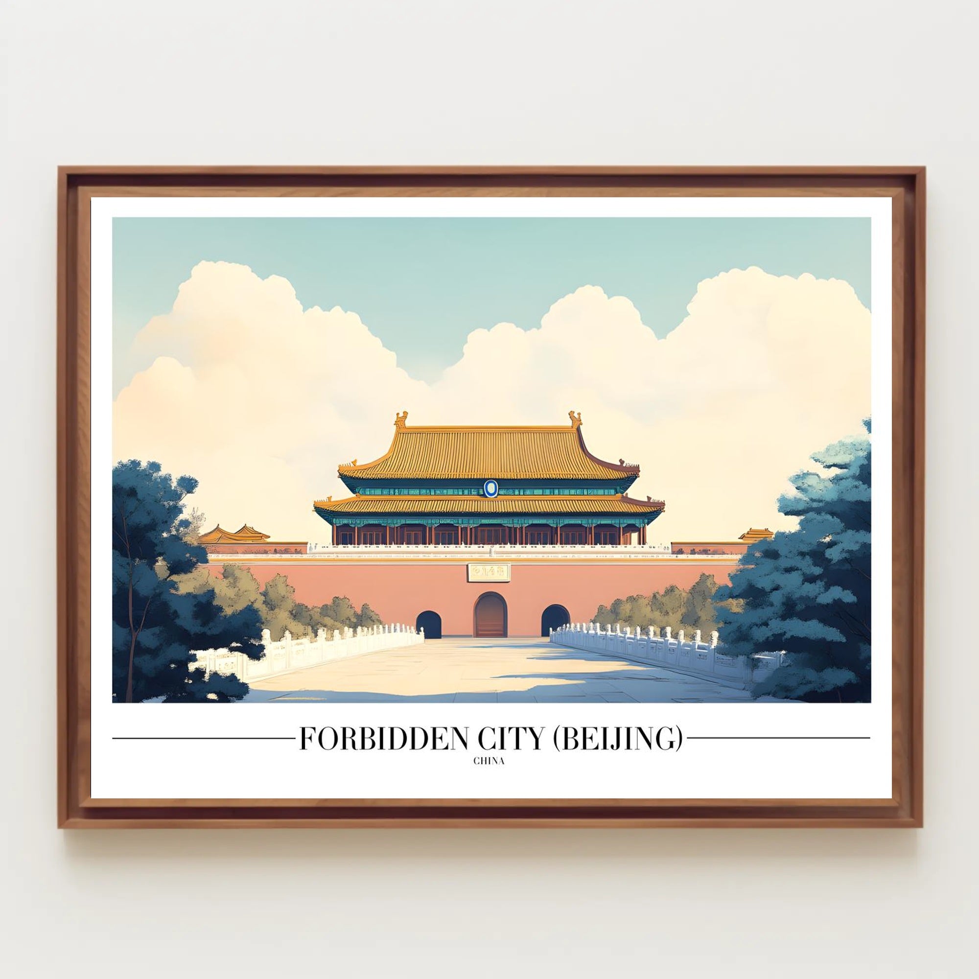 Forbidden City Serene Architecture Cultural or Heritage Poster PosterGoat