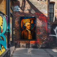 Founding Father Legacy Stained Glass Historical or Presidential Poster PosterGoat